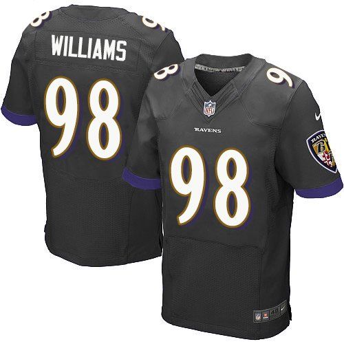 Nike Ravens #98 Brandon Williams Black Alternate Men's Stitched NFL New Elite Jersey